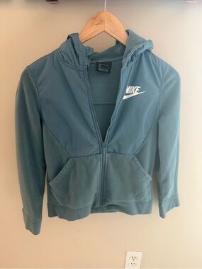 Nike Teal Hooded Fleece Jacket
